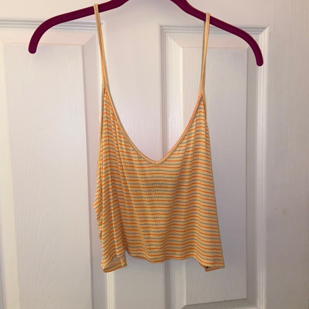 Striped Cami Crop Top